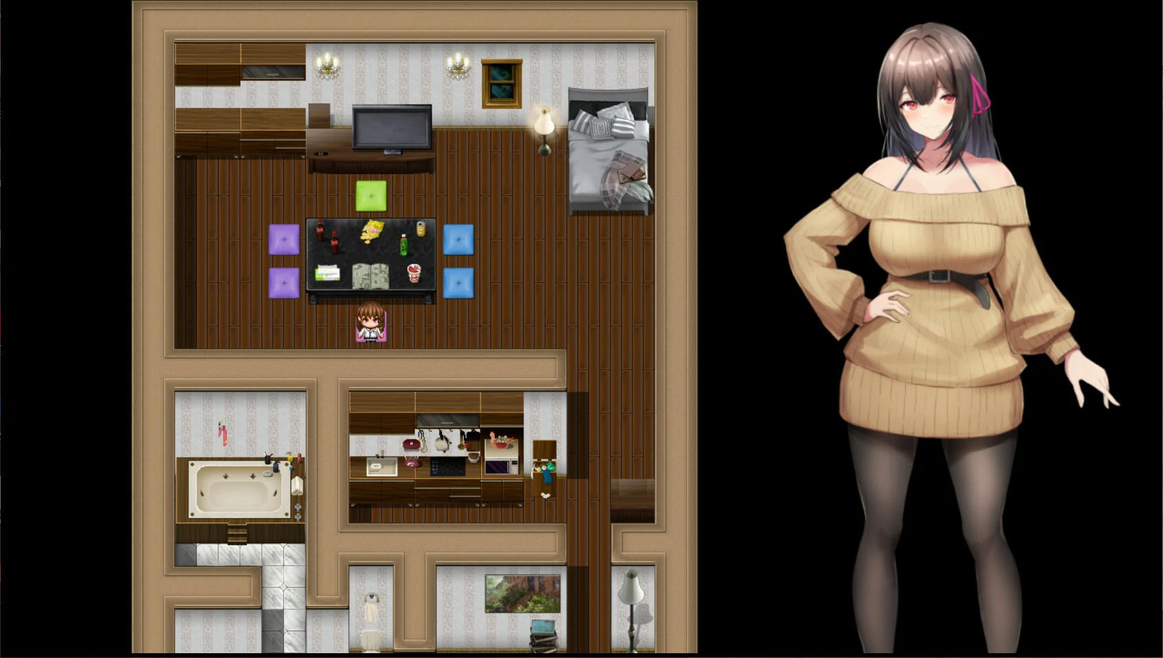 【日系RPG/官中/露出】女大学生深夜露出 DX 深夜露出 ~ 官方中文版【PC/1.7G】 封面图 2