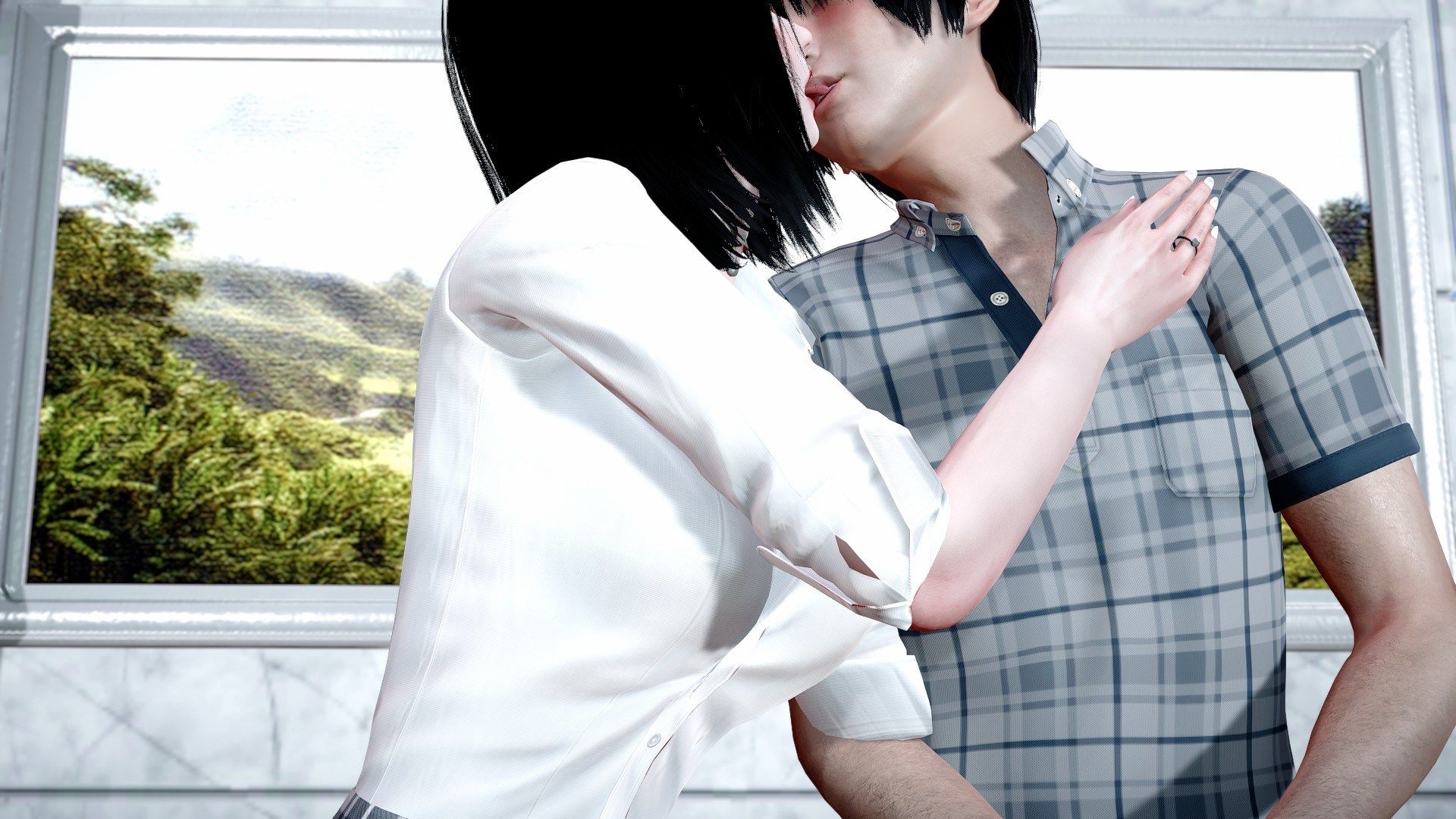 [3D引起] 高冷的白领妻子和富二代偷情时用手机自拍 “魔法石少女”1~9